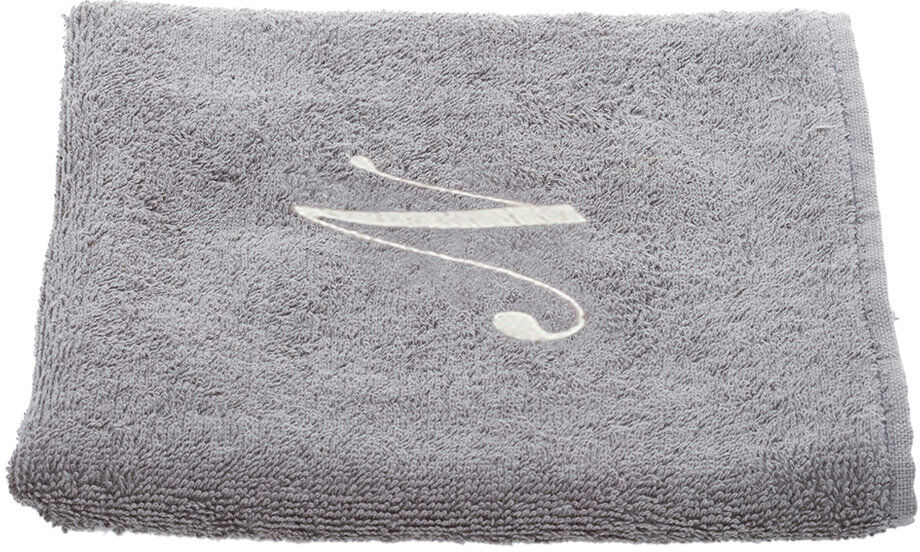 Monogram Telo 100x150 Monogram n, grigio Monogram Telo 100x150 Monogram n, grigio