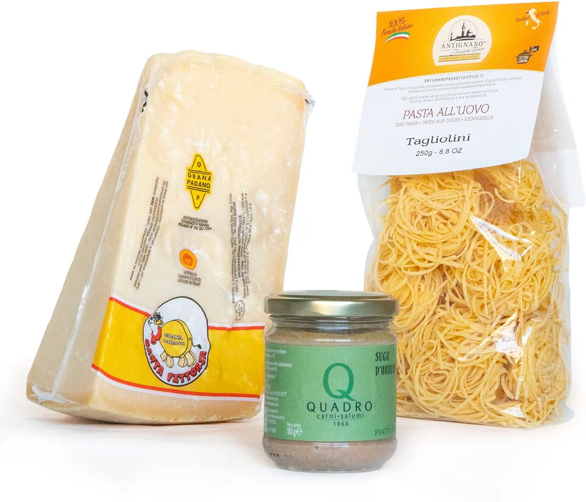 Quadro Carni e Salumi Un primo da re: Tajarin all'uovo, Sugo d'arrosto, Grana Padano