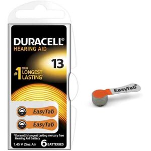 Duracell 60 Batterie  13 Easytab Pr48 Per Apparecchi Acustici