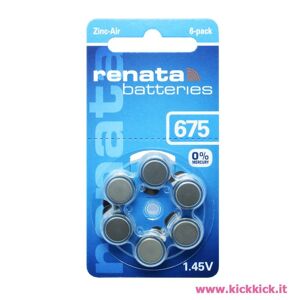 Renata 60 Batterie  675 - Pr44 Per Apparecchi Acustici
