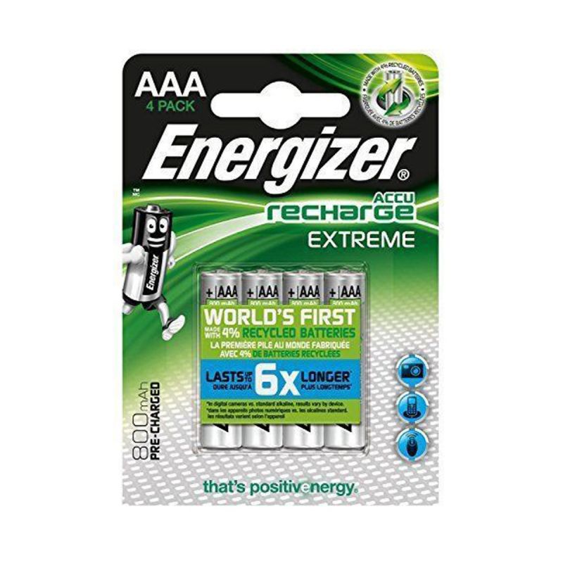 Energizer Ministilo Aaa 800 Mah - Blister Da 4 Batterie Ricaricabili