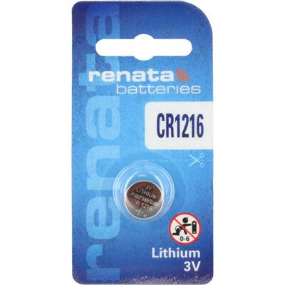 Renata Cr1216 Batterie A Bottone - Pila Al Litio 3v Renata Cr1216 Batterie A Bottone - Pila Al Litio 3v