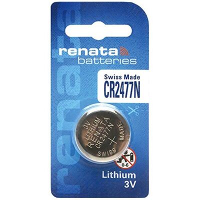Renata Pile Cr 2477 N Batteria Al Litio 3v Renata Pile Cr 2477 N Batteria Al Litio 3v