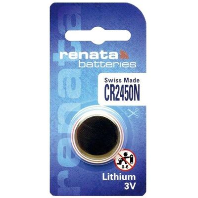 Renata Pile Cr 2450 N Batteria Al Litio 3v Renata Pile Cr 2450 N Batteria Al Litio 3v