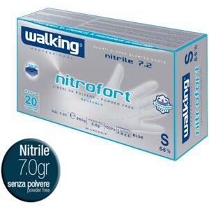 Walking Guanti Riusabile In Nitrile Professionale -  Nitrofort 7.2