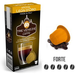 Caffè Tre Venezie 100 Capsule Caffè Aroma Leon D'Oro Tre Venezie - Compatibili Nespresso