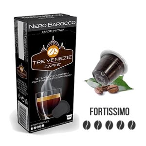 Caffè Tre Venezie 10 Capsule Nero Barocco Compatibili Nespresso -