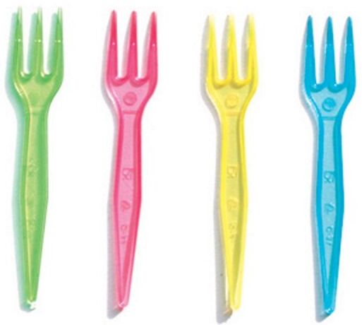 Crown Forchettine Colorate In Plastica - 1000 Pezzi Crown Forchettine Colorate In Plastica - 1000 Pezzi
