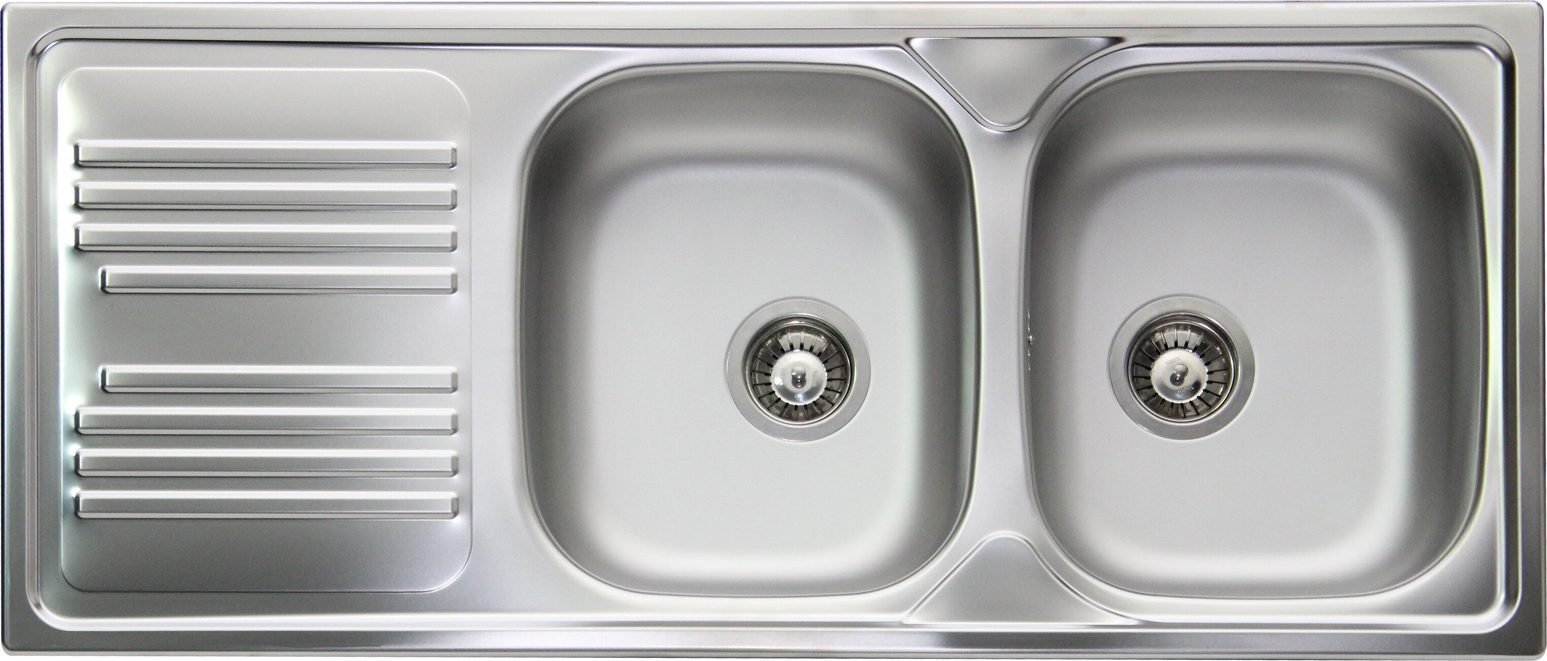 Apell TM1162 2 Vasche + Gocciolatoio A SX 116x50 Lavello inox incasso