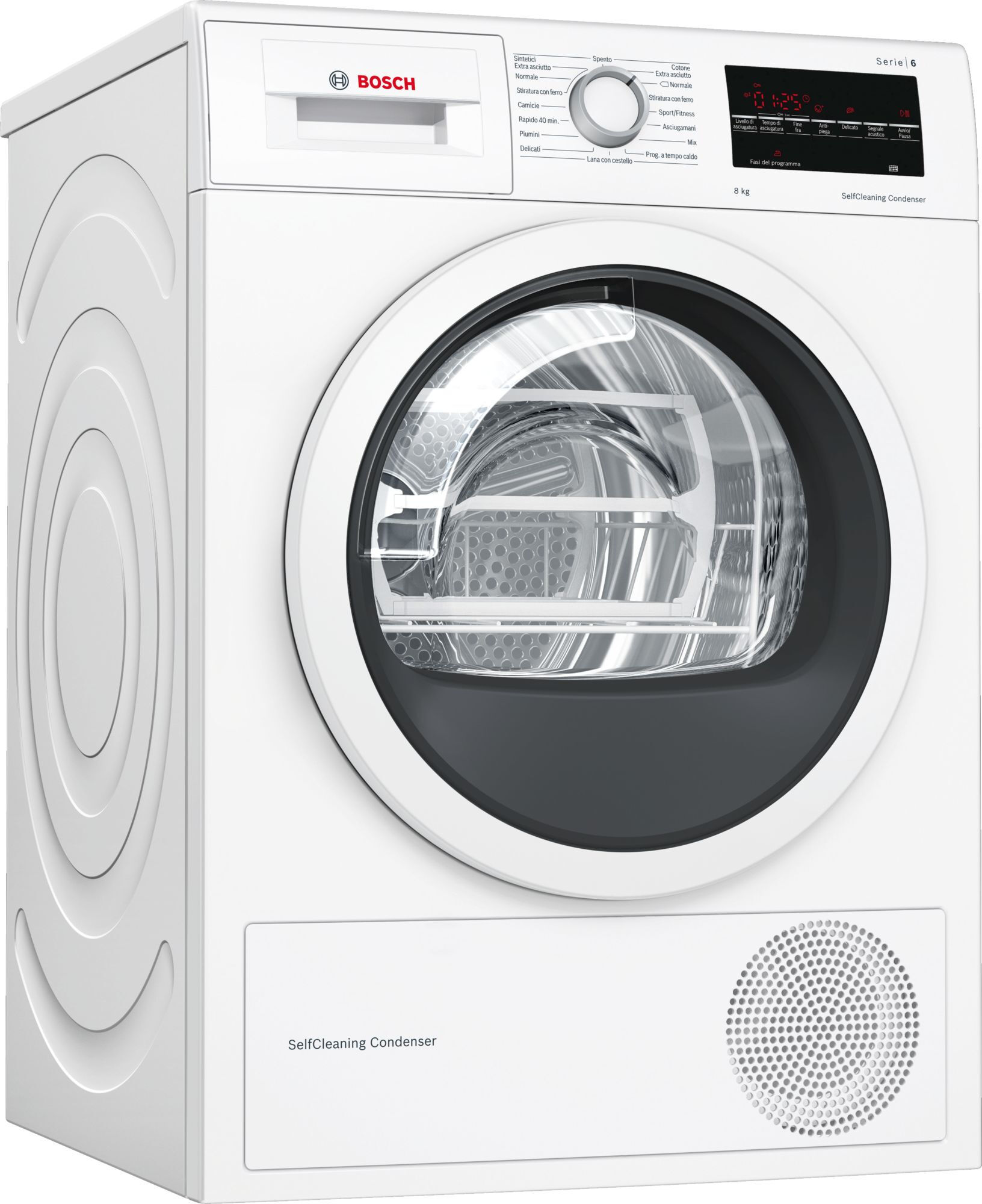 Bosch Serie 6 WTW85448IT asciugatrice Libera installazione Caricamento frontale Bianco 8 kg A++