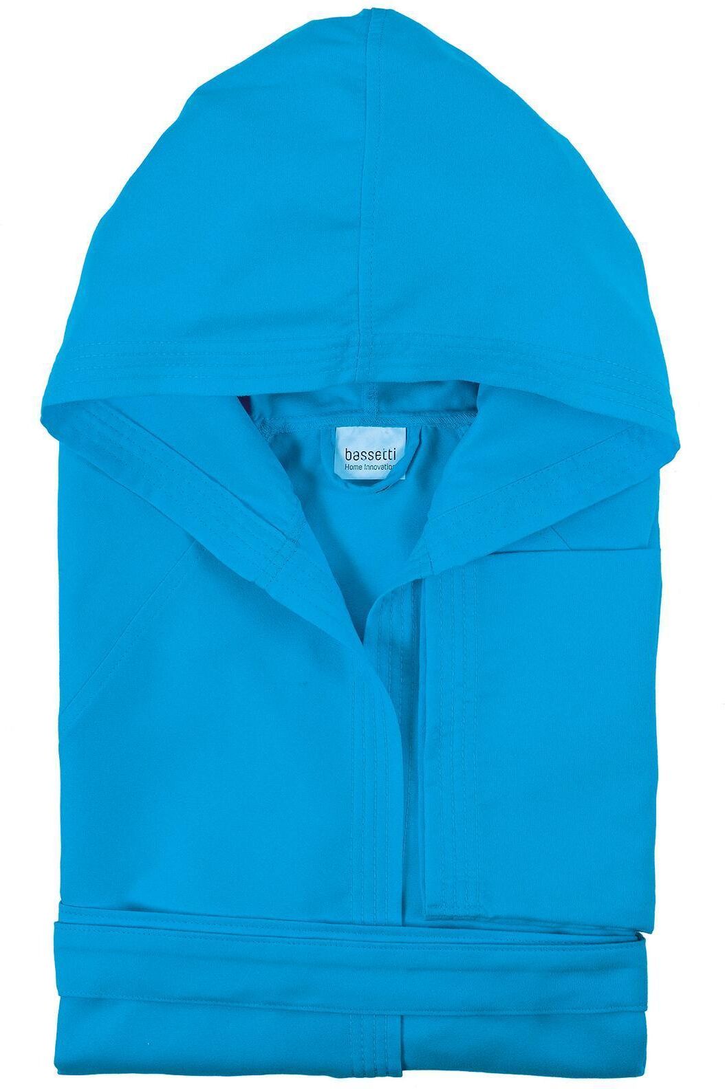 Bassetti Accappatoio con cappuccio in microfibra TIME UNISEX Turchese 3339 Bassetti Accappatoio con cappuccio in microfibra TIME UNISEX Turchese 3339