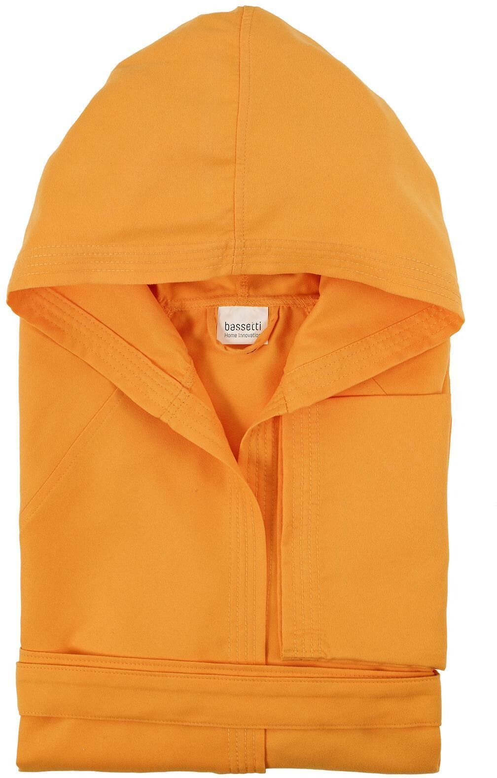 Bassetti Accappatoio con cappuccio in microfibra TIME UNISEX Arancione 1921 Bassetti Accappatoio con cappuccio in microfibra TIME UNISEX Arancione 1921