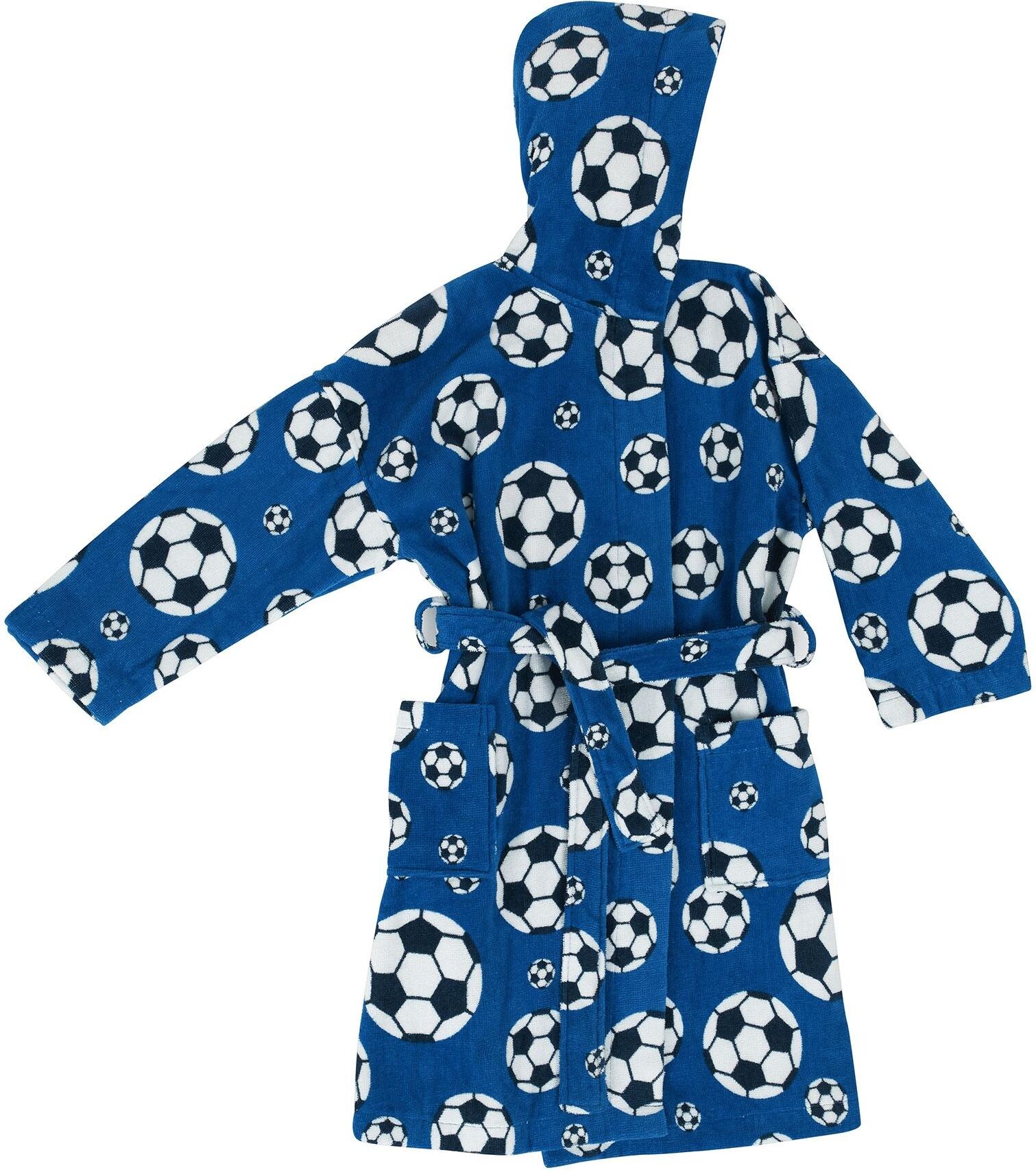 Bassetti Accappatoio bimbo GOAL blu in spugna con cappuccio Bassetti Accappatoio bimbo GOAL blu in spugna con cappuccio