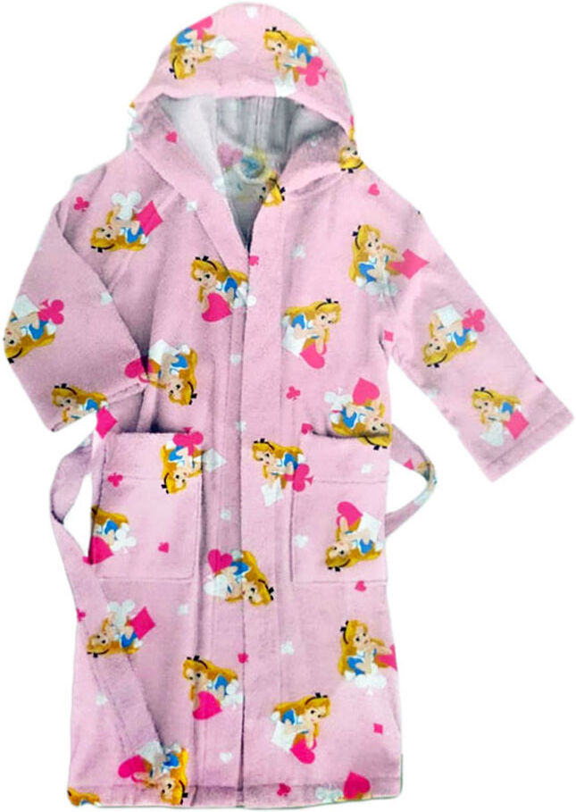 Caleffi Accappatoio Bambina ALICE IN WONDERLAND con cappuccio DISNEY Caleffi Accappatoio Bambina ALICE IN WONDERLAND con cappuccio DISNEY