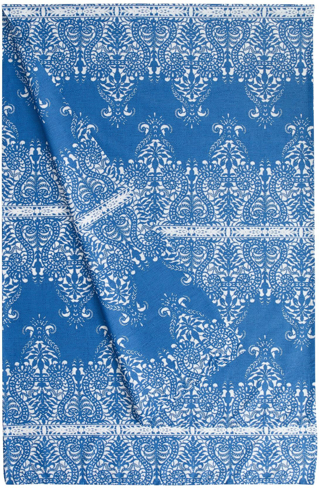 Bassetti Time Foulard Telo Arredo TABRIZ 3 blu 180x270 cm puro cotone