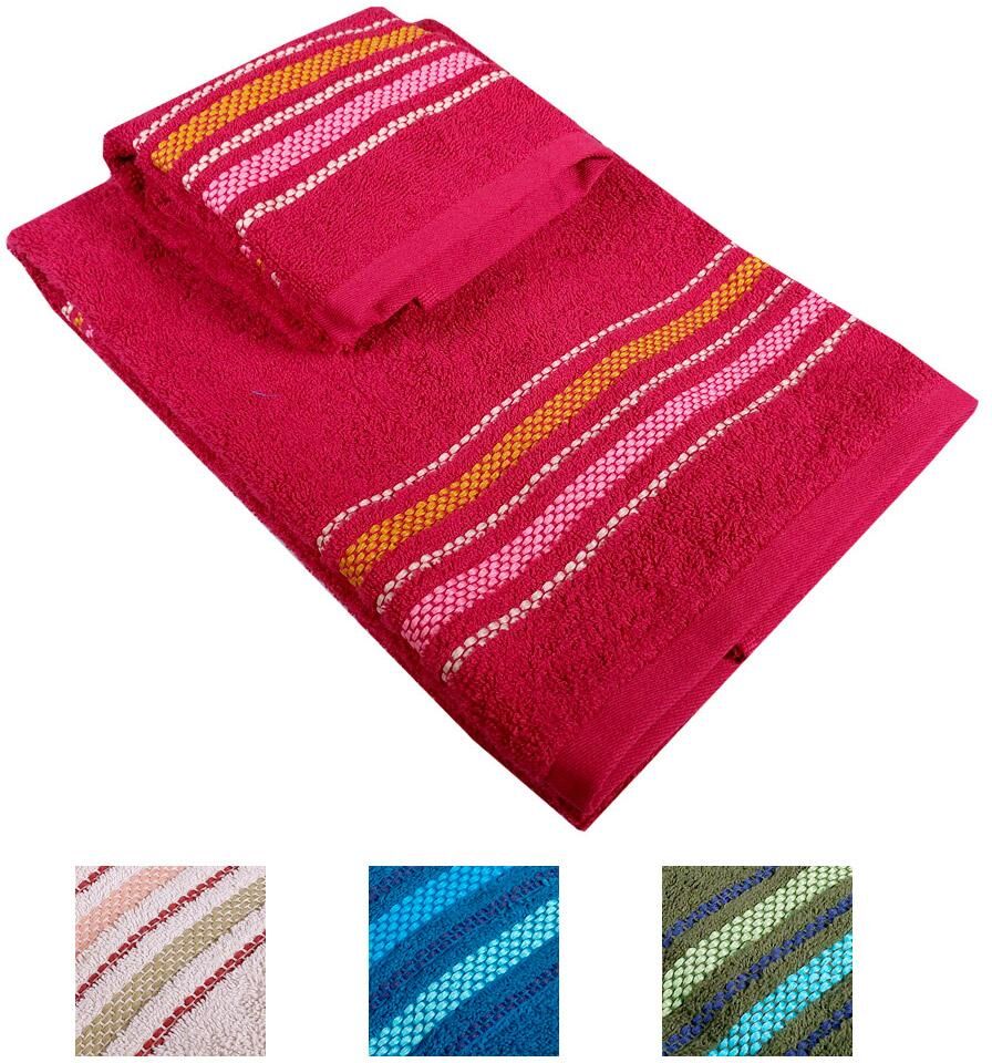 Zucchi Set 1+1 asciugamano e ospite Basics RAILWAY in spugna Zucchi Set 1+1 asciugamano e ospite Basics RAILWAY in spugna