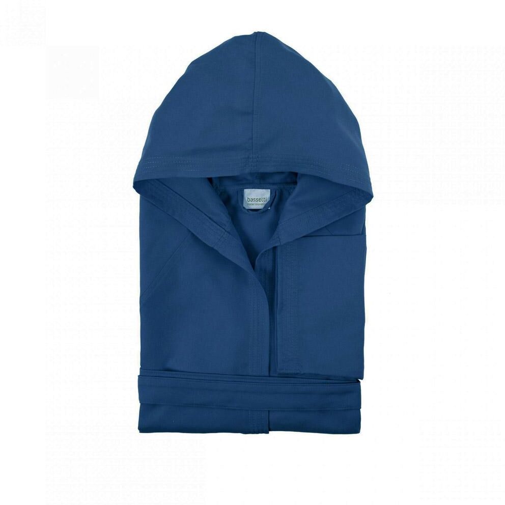 Bassetti Accappatoio da viaggio Microfibra Unisex cappuccio Blu D1 Bassetti Accappatoio da viaggio Microfibra Unisex cappuccio Blu D1