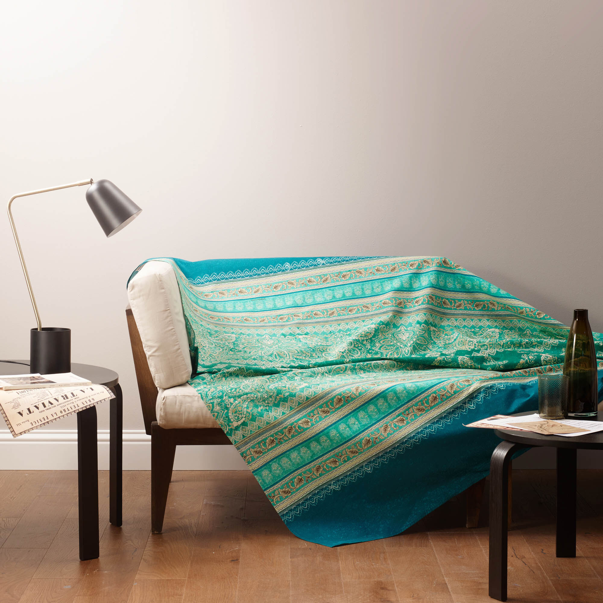 Bassetti Granfoulard MATERA V1 Copritutto Telo Arredo Toni VERDE Bassetti Granfoulard MATERA V1 Copritutto Telo Arredo Toni VERDE