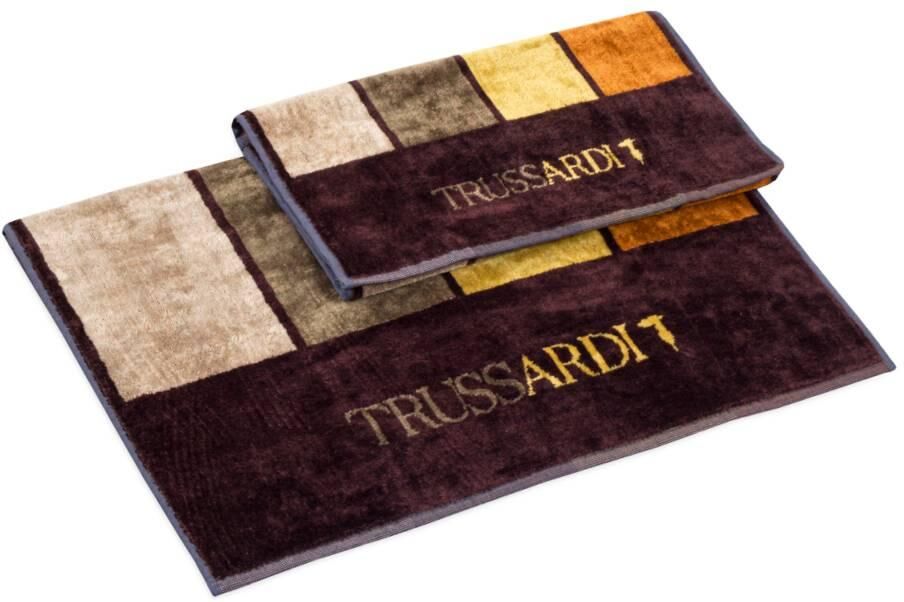 Trussardi Set BAGNO 1 + 1 Asciugamano + Ospite Skyscrapers MARRONE Trussardi Set BAGNO 1 + 1 Asciugamano + Ospite Skyscrapers MARRONE