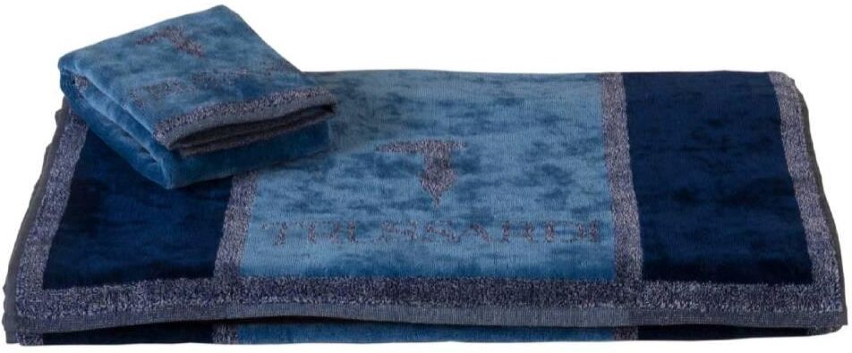 Trussardi Set BAGNO 1 + 1 Asciugamano + Ospite Milano BLU Trussardi Set BAGNO 1 + 1 Asciugamano + Ospite Milano BLU