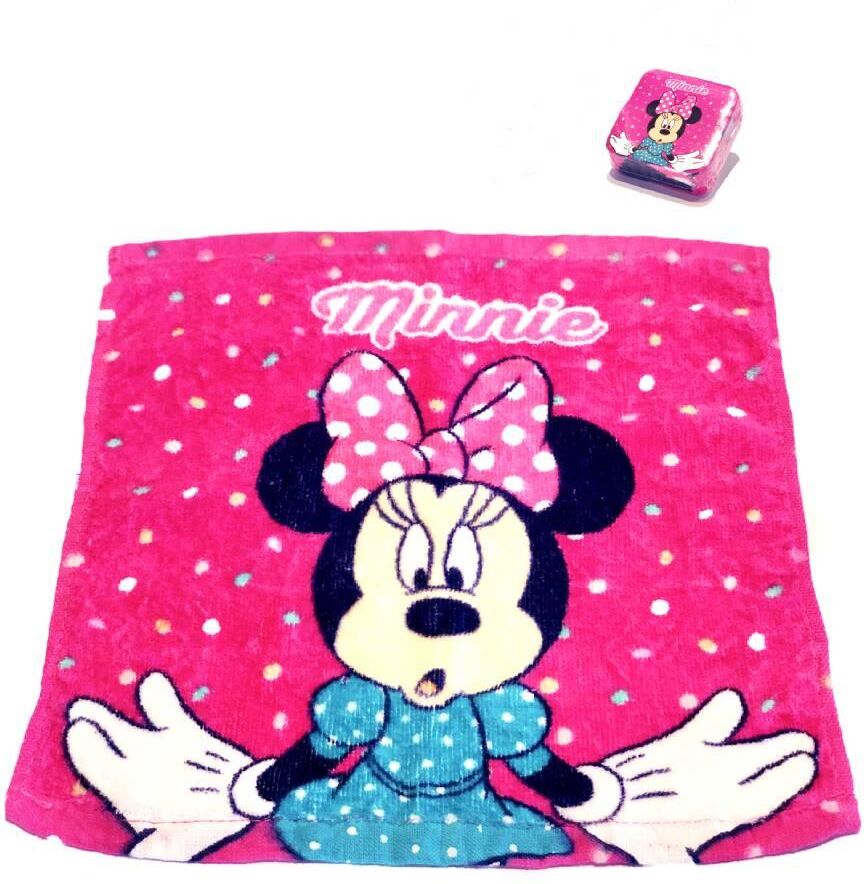 Caleffi Asciugamano magico da bagno Lavette Minnie in spugna Caleffi Asciugamano magico da bagno Lavette Minnie in spugna