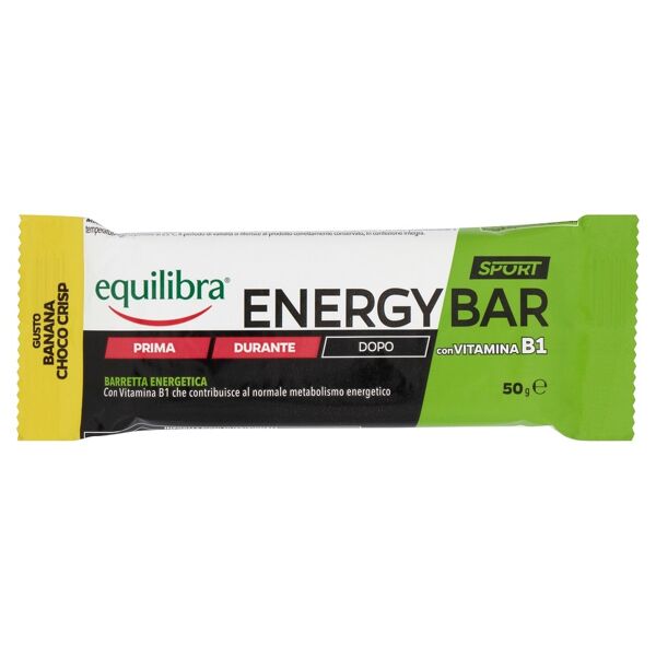 equilibra srl energy bar banana choco-crisp equilibra® 50g