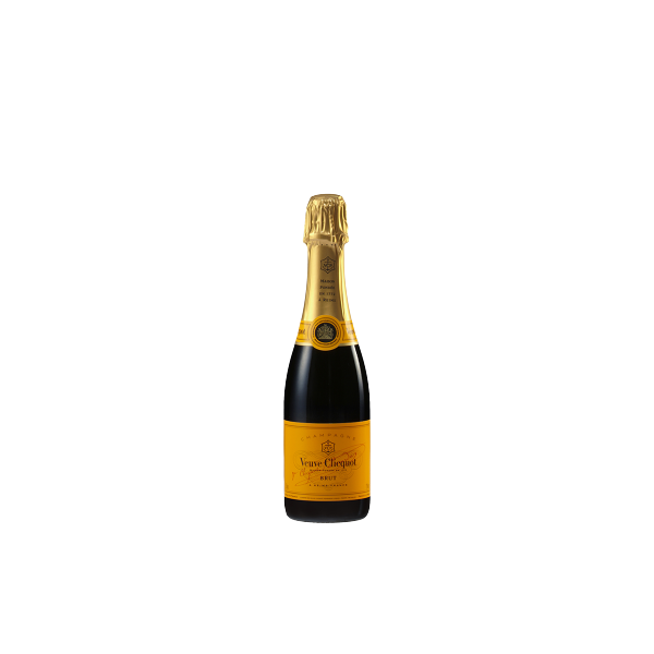 mezza bottiglia champagne veuve clicquot - brut carte jaune