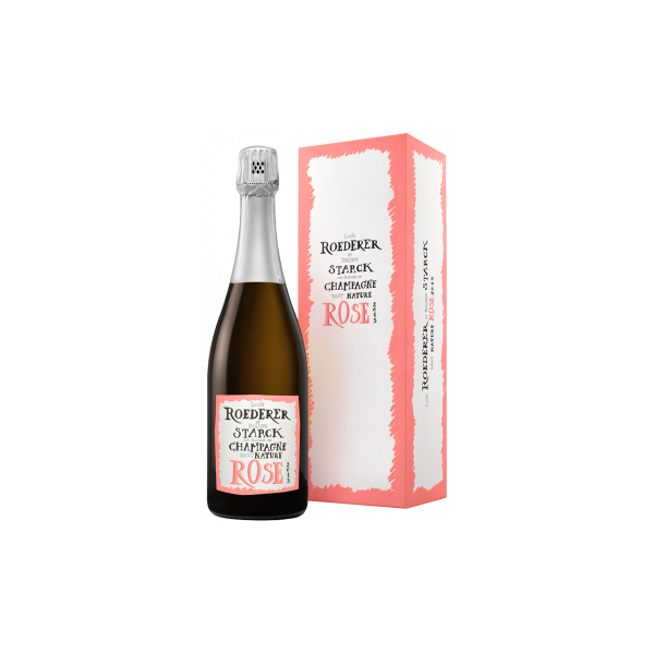 champagne louis roederer - brut nature rosé 2015 - cofanetto regalo