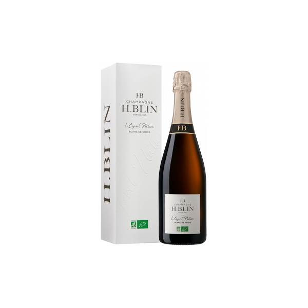 champagne h. blin - l'esprit nature blanc de noirs bio - astucciato