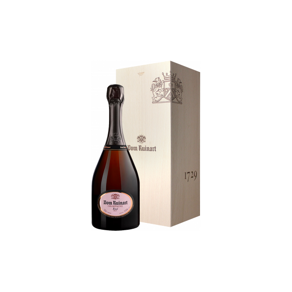 champagne dom ruinart rosé 2009 - cartone legno