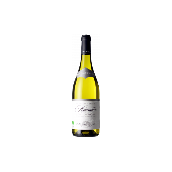 maison michel chapoutier côtes-du-rhone blanc bio - adunatio 2022 - m. chapoutier