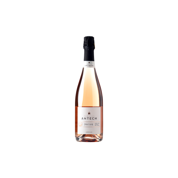 crémant de limoux 2021 - Émotion extra brut rosé  - domaine antech