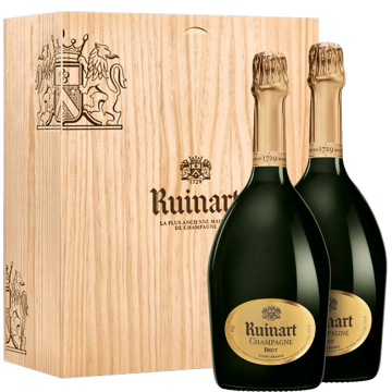champagne ruinart - brut - duo in confezione regalo