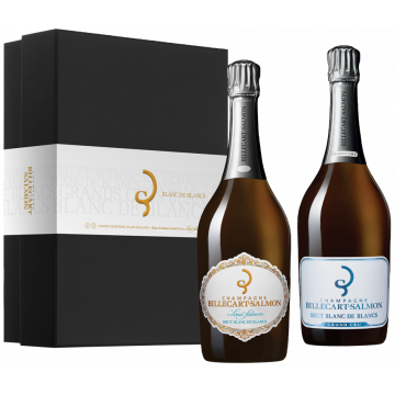 champagne billecart-salmon champagne billecart salmon - coffret exception - duo blanc de blancs