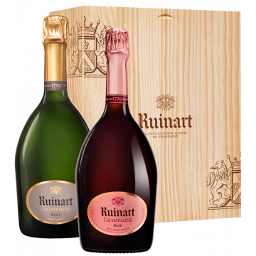 Champagne Ruinart - Cofanetto Duo - Brut + Rosé