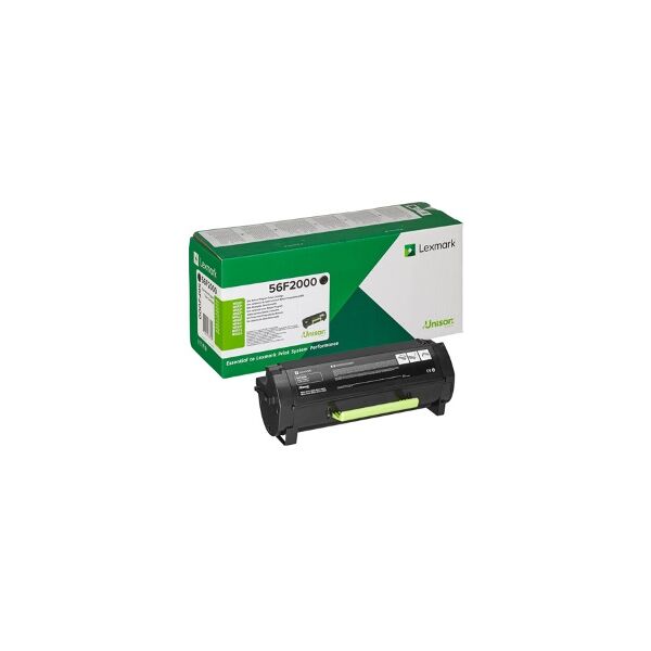 lexmark toner nero 56f2h00 ms621/mx522 15000 copie originale