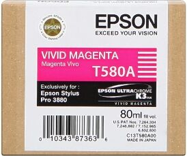 Epson CARTUCCIA D'INCHIOSTRO MAGENTA C13T580A00 T580A 80ML ORIGINALE