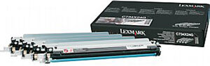 Lexmark TAMBURO NERO / CIANO / MAGENTA / GIALLO C734X24G C734 20000 COPIE A 4 PEZZI ORIGINALE