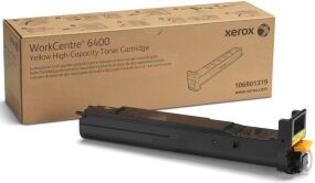 Xerox toner giallo 106r01319 workcentre 6400 16500 copie alta capacita  originale