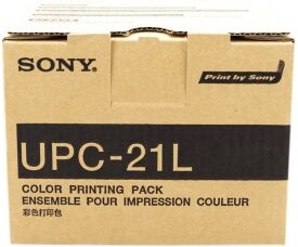 Sony value pack differenti colori upc-21l + a6 farb-fotodruckpaket 200 blatt a6 pacchetto  originale