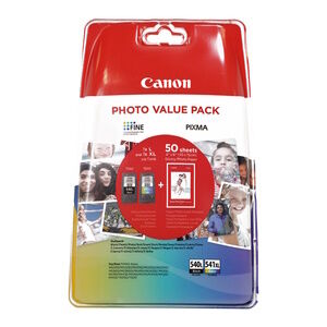 Canon VALUE PACK NERO / DIFFERENTI COLORI PG-540L+CL-541XL PHOTO 5224B007 ORIGINALE