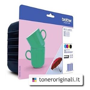 Brother MULTIPACK NERO / CIANO / MAGENTA / GIALLO LC-227XL+LC-225XL LC227XLVALBPDR 1X LC22 ORIGINALE