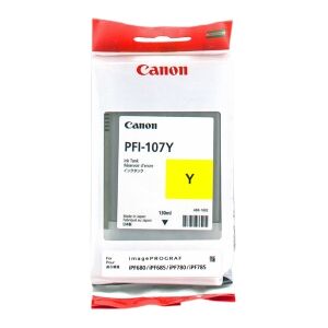 Canon CARTUCCIA D'INCHIOSTRO GIALLO PFI-107Y 6708B001 130ML ORIGINALE