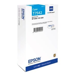 Epson CARTUCCIA D'INCHIOSTRO CIANO C13T754240 T7542 XXL 7000 COPIE 69ML XXL ORIGINALE