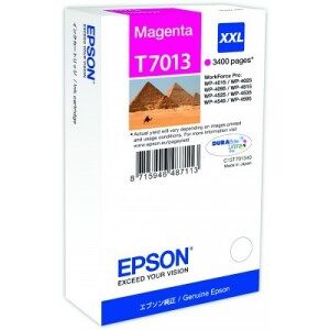 Epson Cartuccia D'Inchiostro Magenta C13T70134010 T7013 Xxl 3400 Copie Xxl Originale