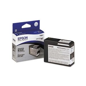Epson cartuccia d'inchiostro nero (foto) c13t580100 t5801 80ml originale