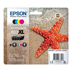 Epson Multipack Nero / Ciano / Magenta / Giallo C13T03A64010 603Xl Originale