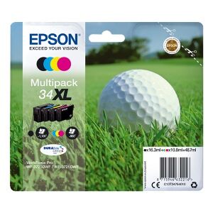 Epson MULTIPACK NERO / CIANO / MAGENTA / GIALLO C13T34764010 34XL ORIGINALE