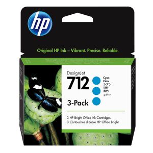 HP multipack ciano 3ed77a 712 originale