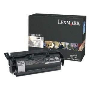 Lexmark toner nero t650h31e t650/652/654/656 25000 copie originale